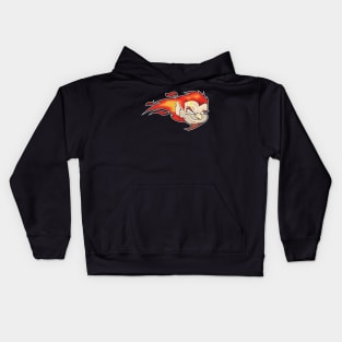 cartoon demon mascot Kids Hoodie